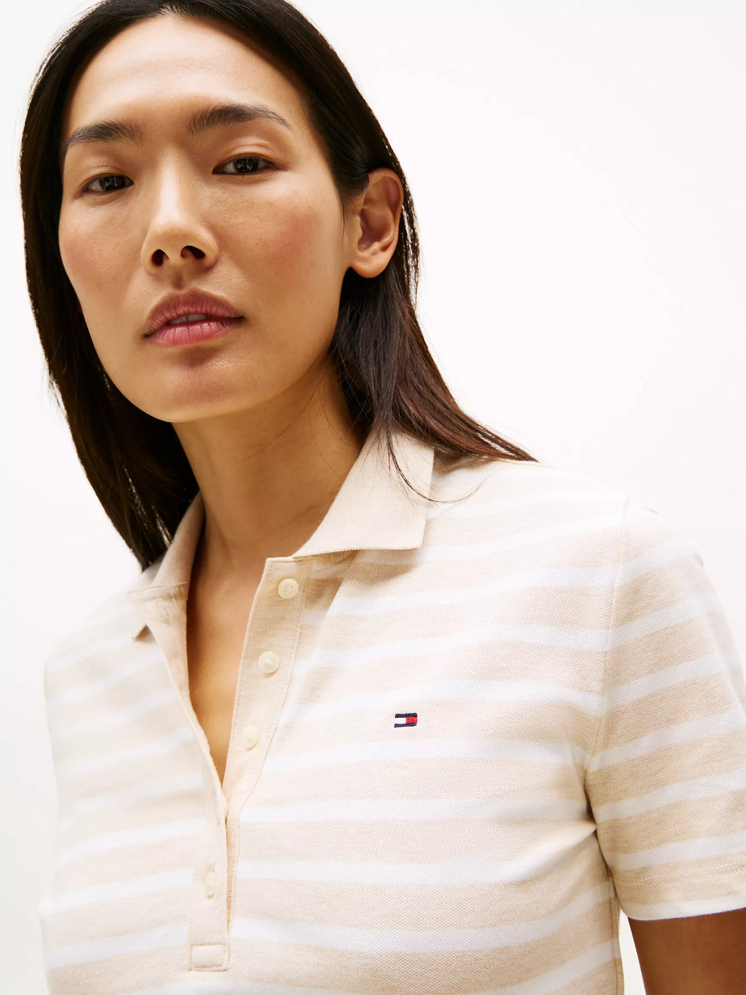 Tommy Hilfiger Slim Fit Stripe Stretch-Cotton Polo