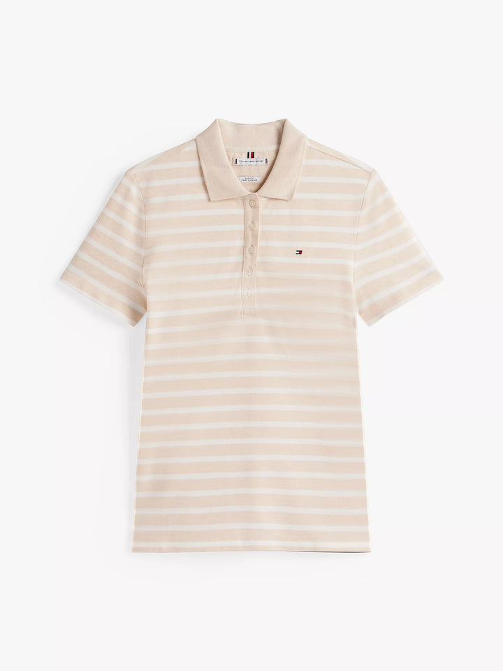 Tommy Hilfiger Slim Fit Stripe Stretch-Cotton Polo
