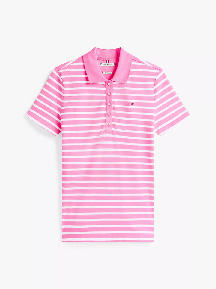 Tommy Hilfiger Slim Fit Stripe Stretch-Cotton Polo