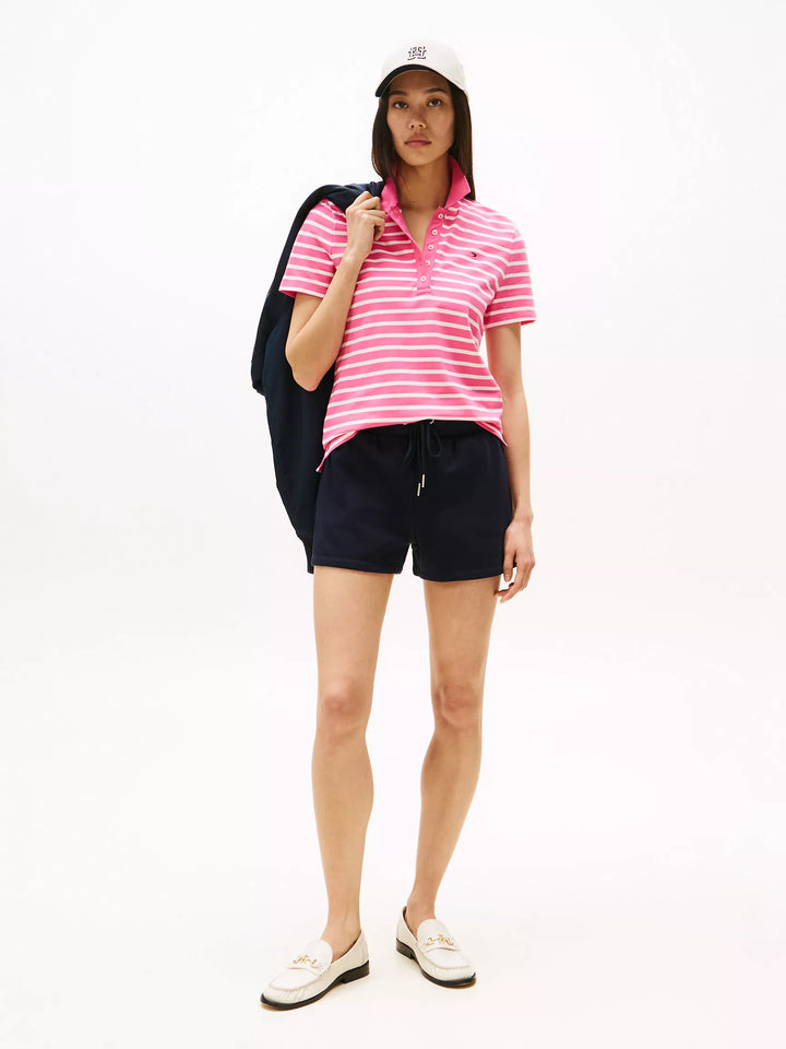 Tommy Hilfiger Slim Fit Stripe Stretch-Cotton Polo