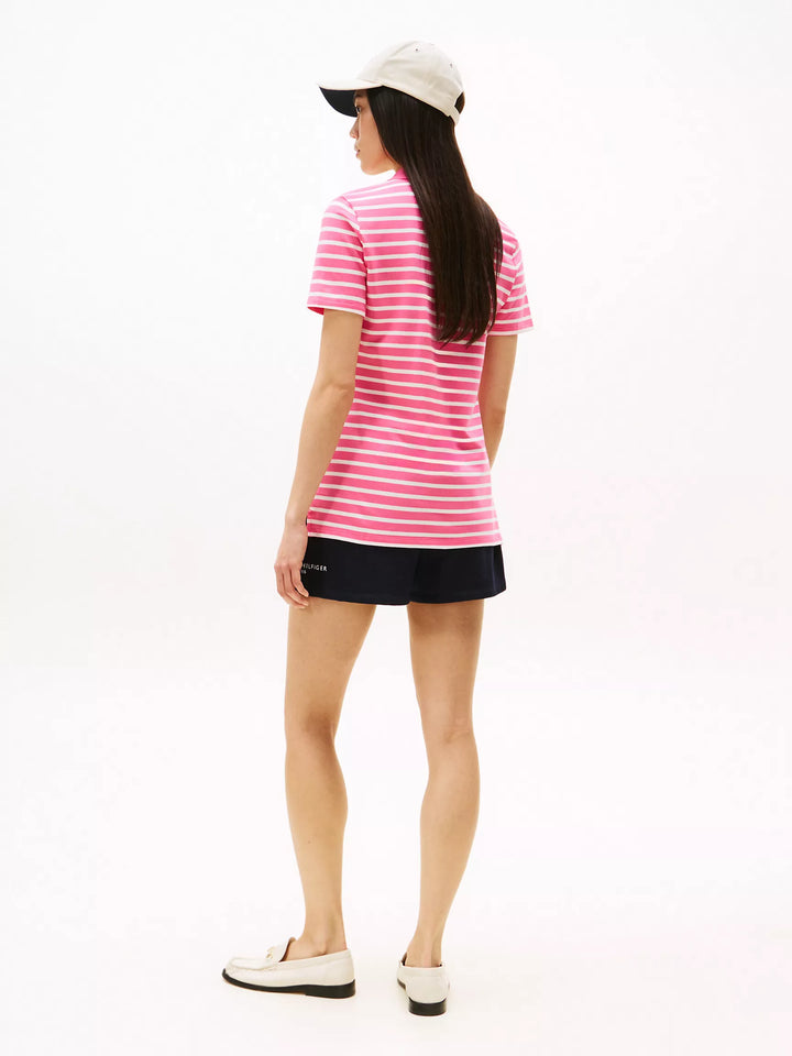 Tommy Hilfiger Slim Fit Stripe Stretch-Cotton Polo