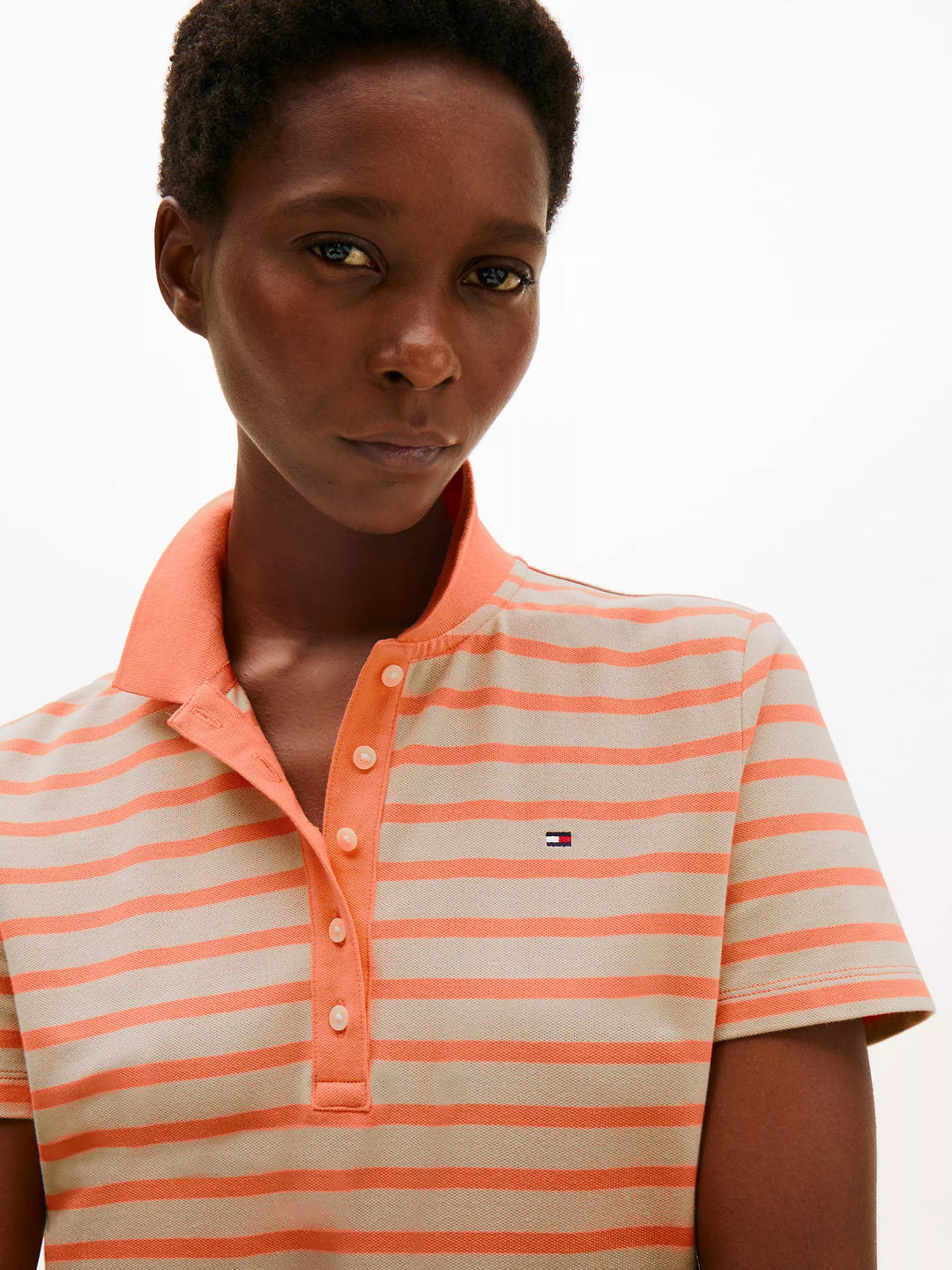 Tommy Hilfiger Slim Fit Stripe Stretch-Cotton Polo