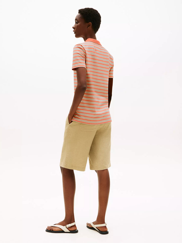 Tommy Hilfiger Slim Fit Stripe Stretch-Cotton Polo