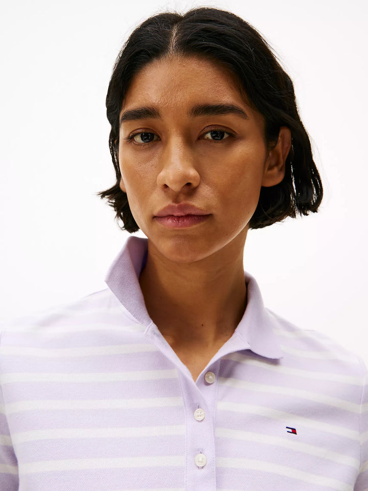 Tommy Hilfiger Slim Fit Stripe Stretch-Cotton Polo