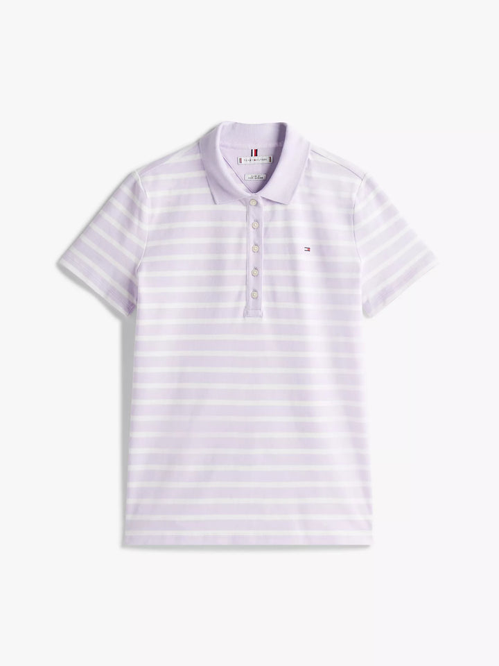Tommy Hilfiger Slim Fit Stripe Stretch-Cotton Polo