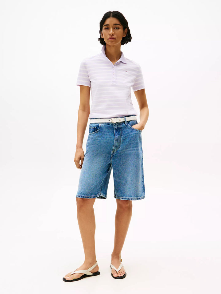 Tommy Hilfiger Slim Fit Stripe Stretch-Cotton Polo