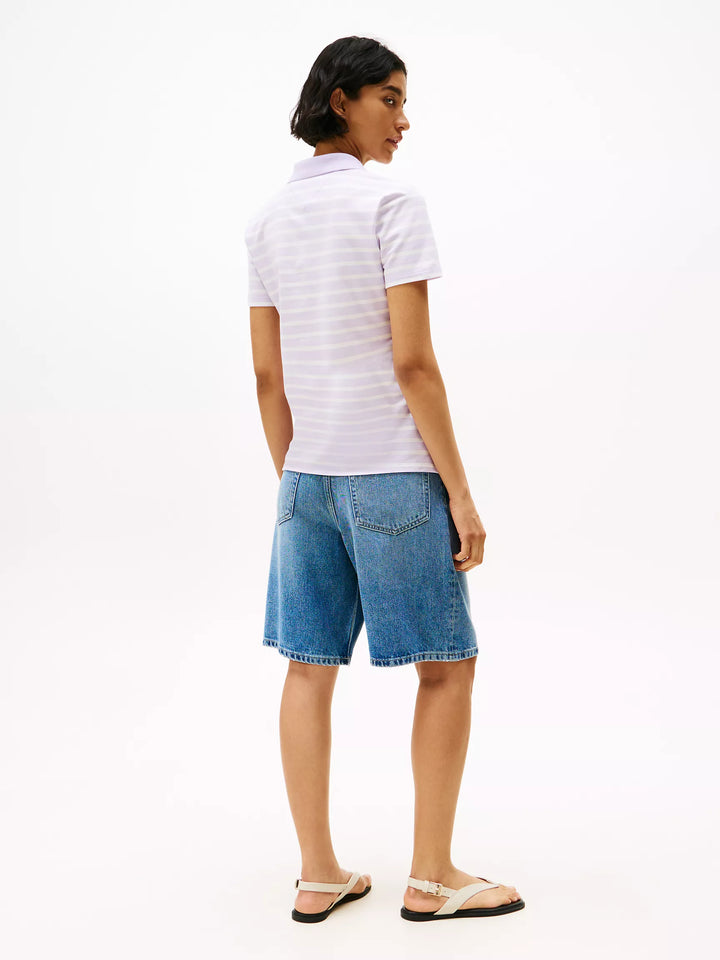 Tommy Hilfiger Slim Fit Stripe Stretch-Cotton Polo