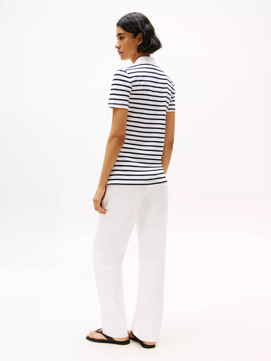 Tommy Hilfiger Slim Fit Stripe Stretch-Cotton Polo