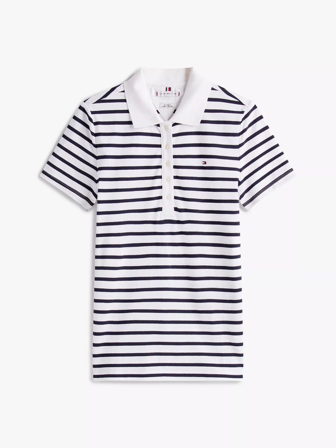 Tommy Hilfiger Slim Fit Stripe Stretch-Cotton Polo