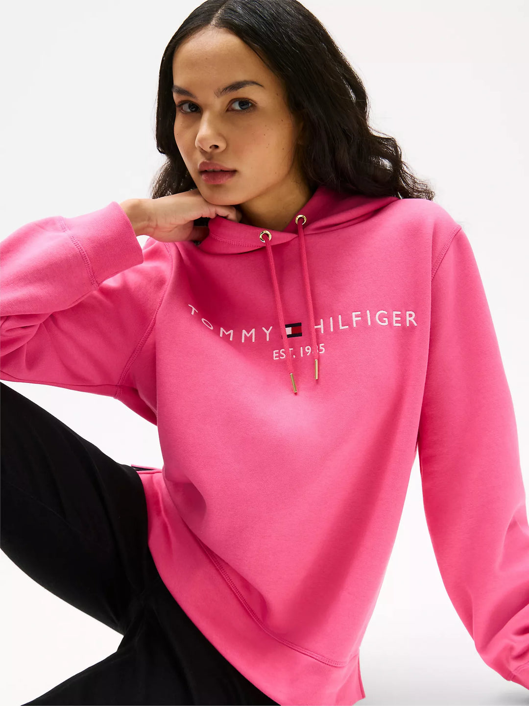Tommy Hilfiger Embroidered Tommy Logo Hoodie