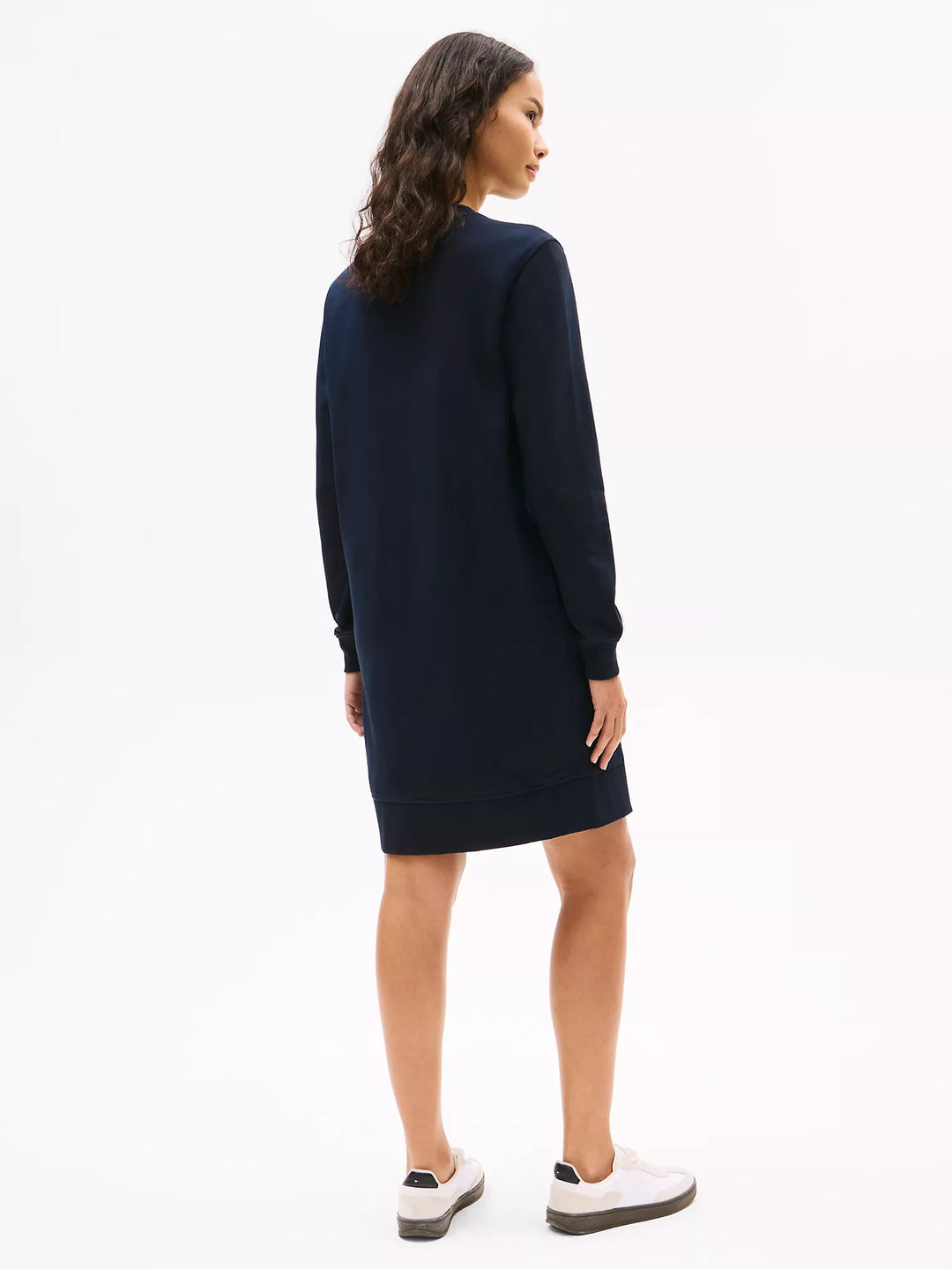 Tommy Hilfiger Script Logo Oversized Sweatshirt Dress