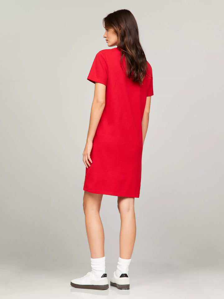 Tommy Hilfiger Diagonal Stripe Banner Polo Dress