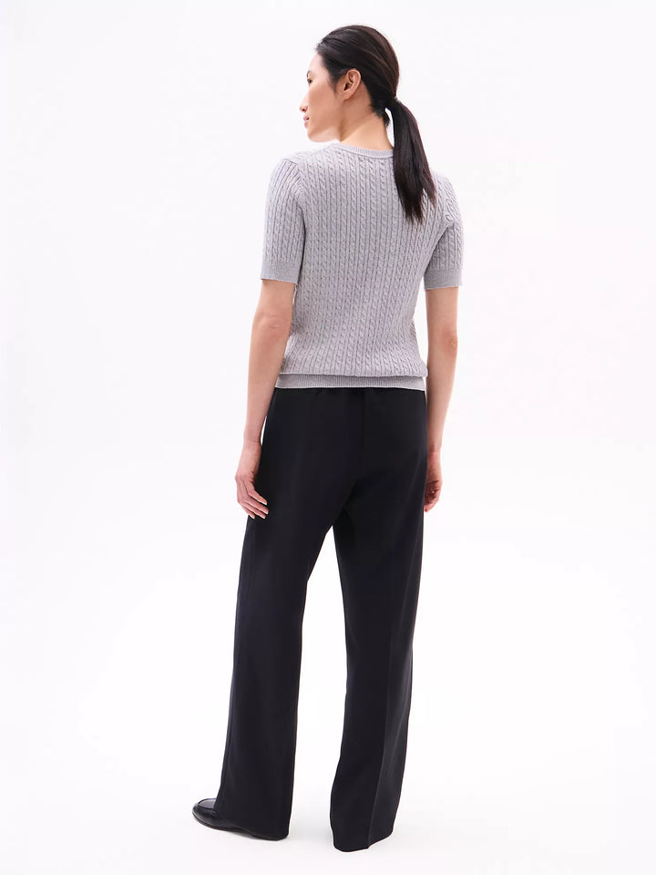Tommy Hilfiger Short-Sleeve Cable Knit Sweater