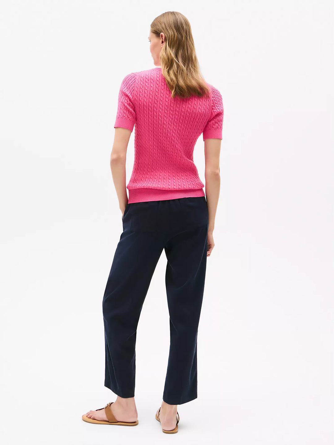 Tommy Hilfiger Short-Sleeve Cable Knit Sweater