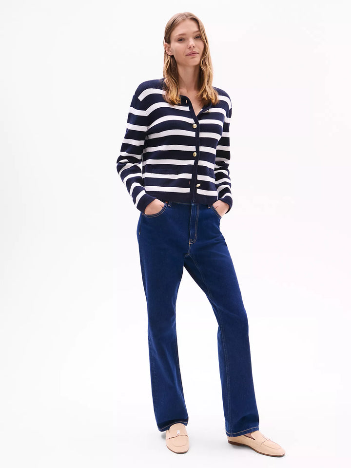 Tommy Hilfiger Stripe Button-Up Cardigan