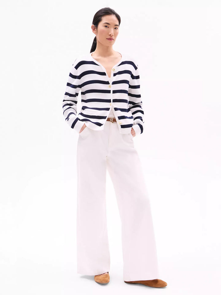 Tommy Hilfiger Stripe Button-Up Cardigan