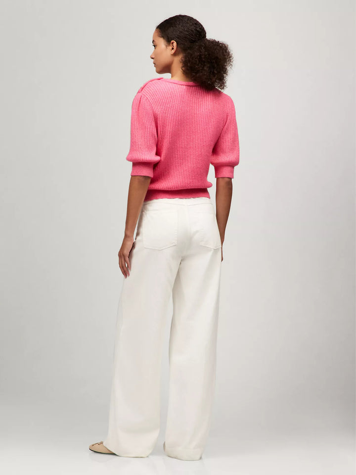Tommy Hilfiger Puff-Sleeve Crewneck Sweater