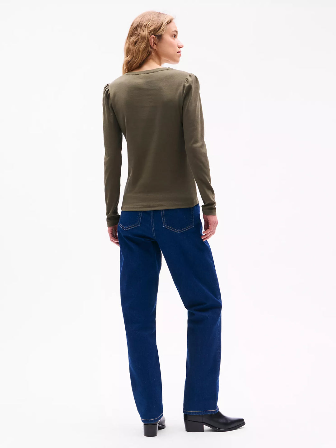 Tommy Hilfiger Ribbed Puff-Sleeve Henley