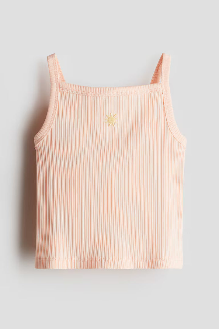 H&M Embroidered-Detail Strappy Top
