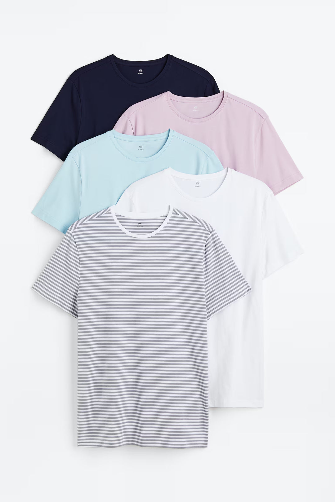 H&M 5-pack Slim Fit T-shirts