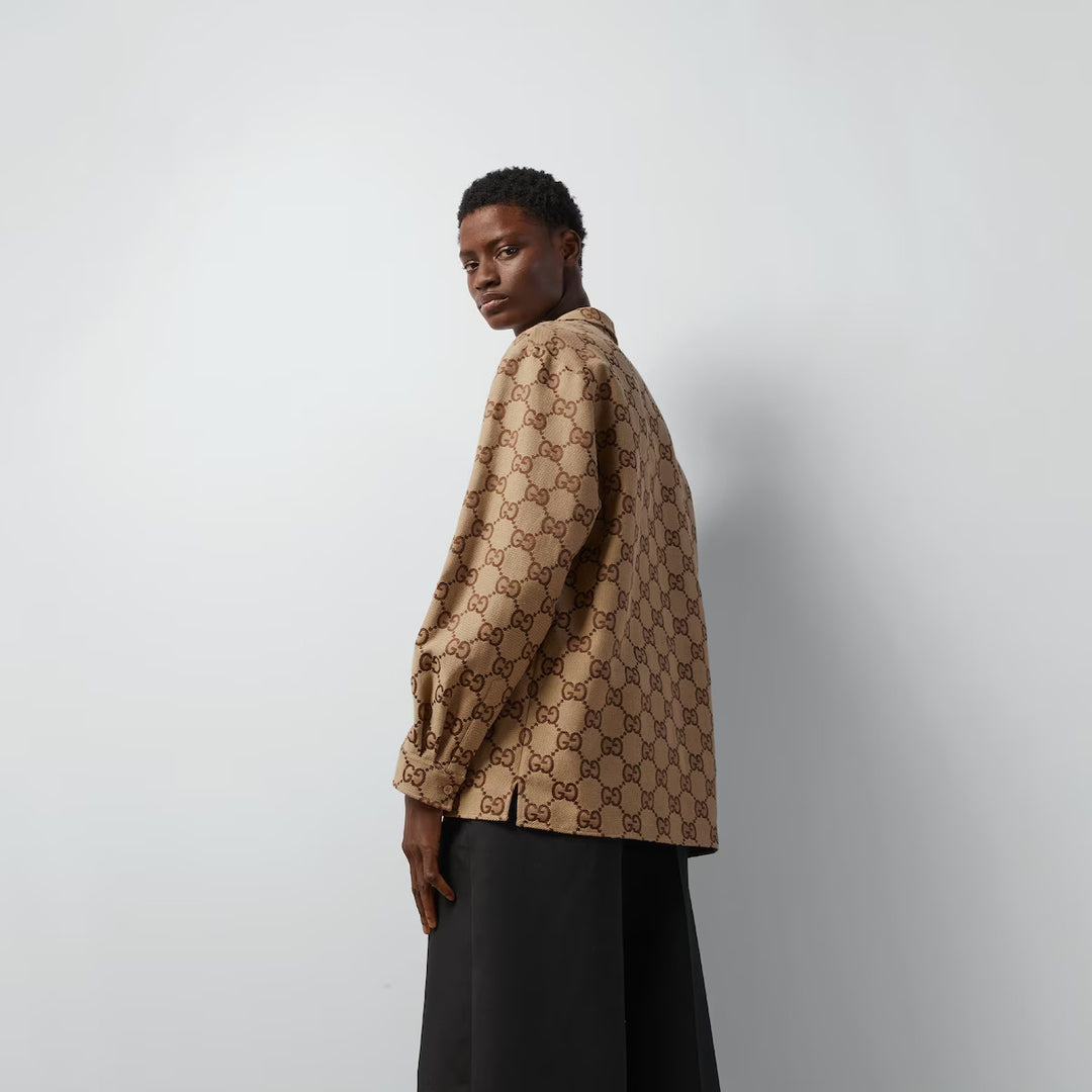 Gucci MAXI GG CANVAS SHIRT