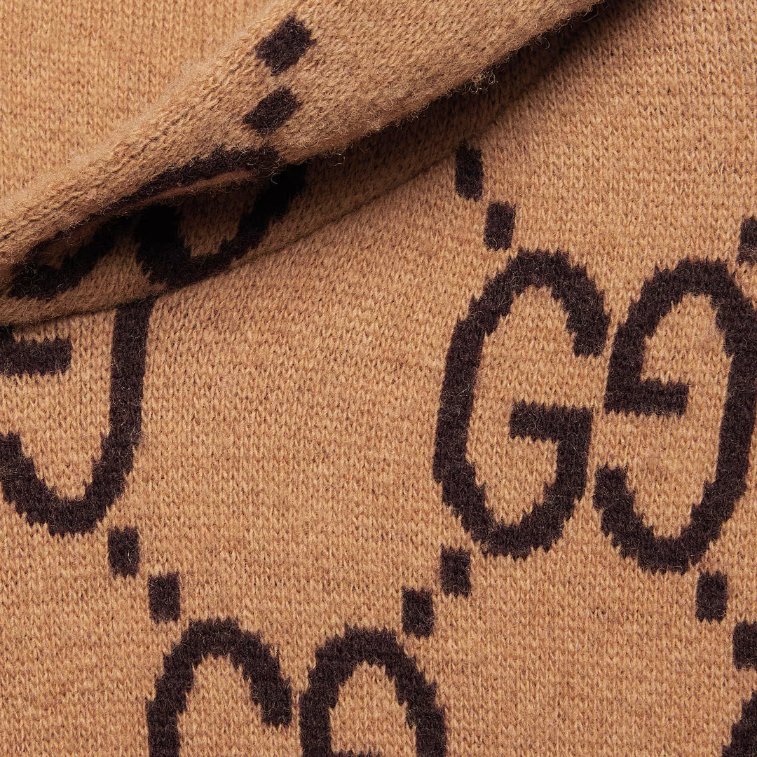 GUCCI GG WOOL HOODED SWEATSHIRT