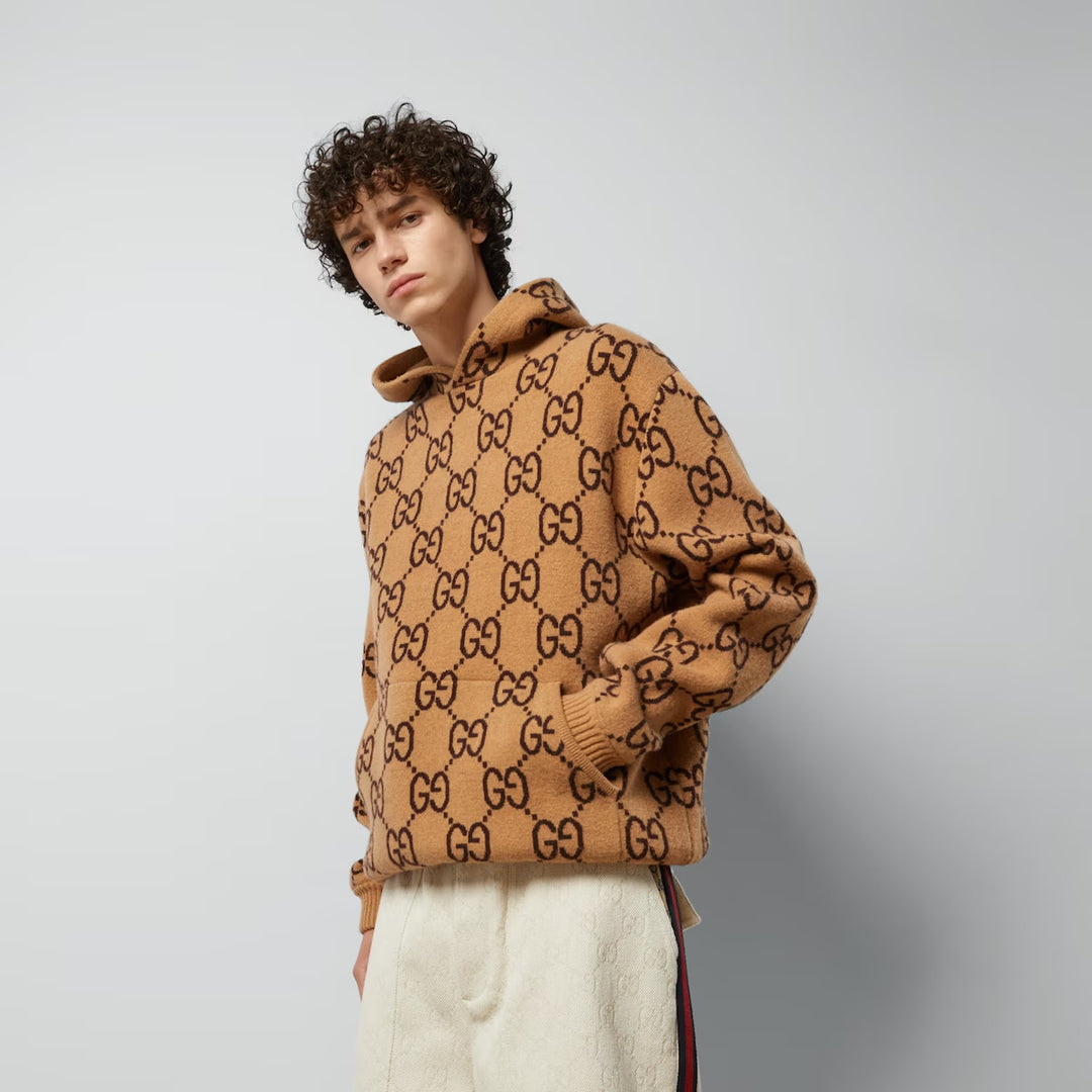 Gucci GG WOOL HOODED SWEATSHIRT