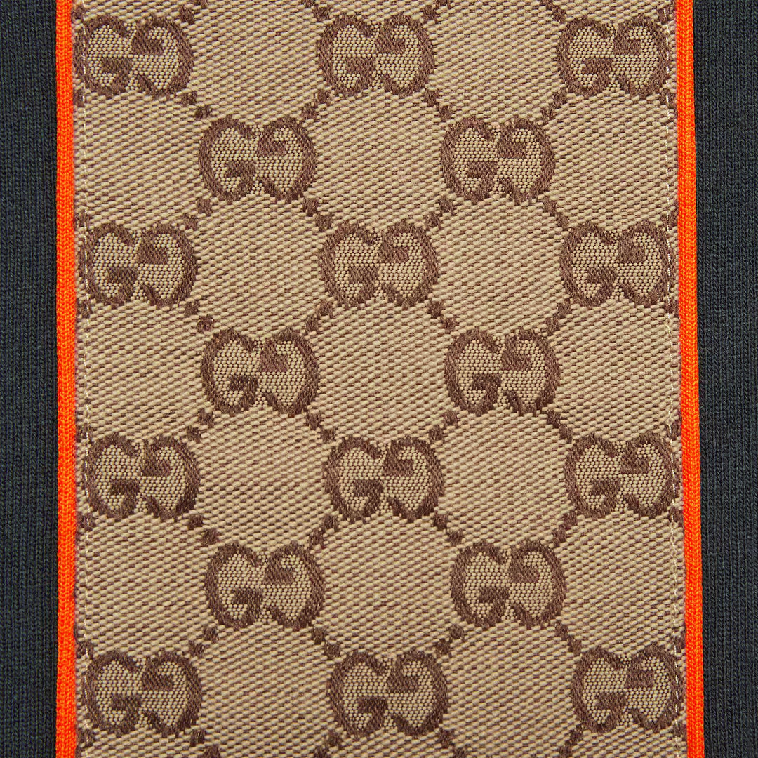 GUCCI  COTTON JERSEY SHORTS WITH GG INSERTS