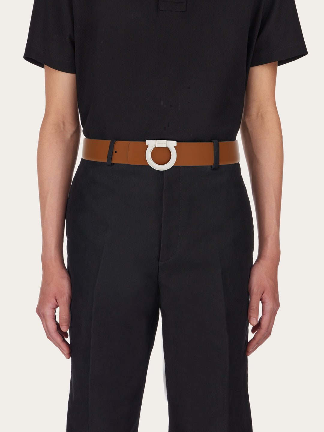 Ferragamo Fixed reversible Gancini belt