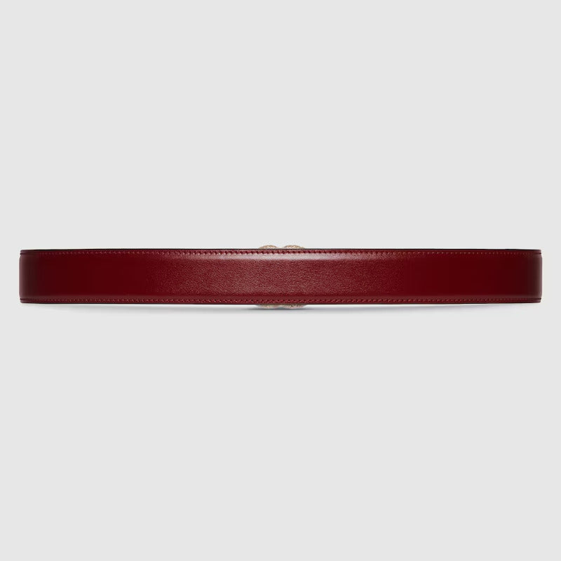 GUCCI GG Marmont thin belt with crystals
