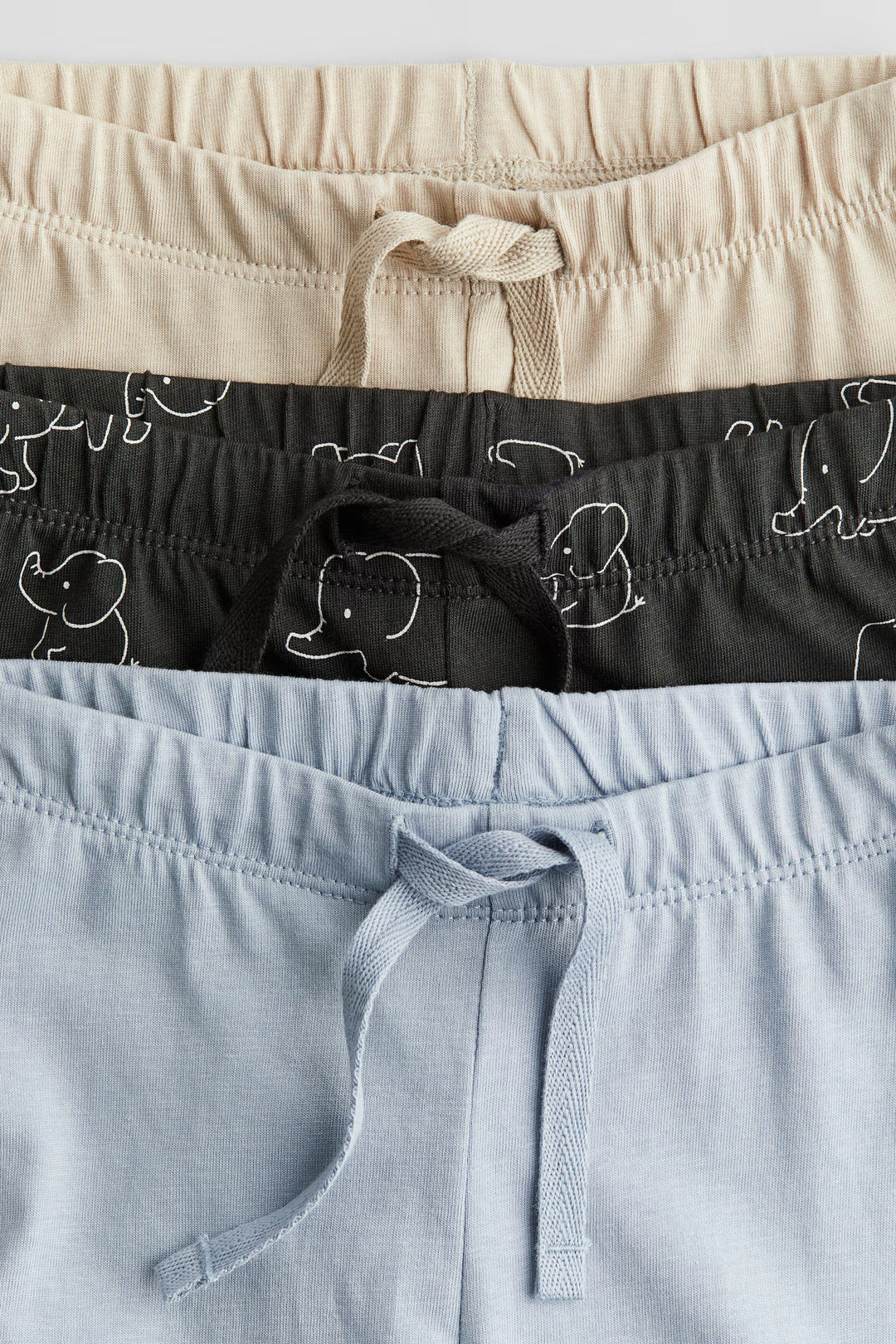 H&M 3-pack Cotton Jersey Joggers