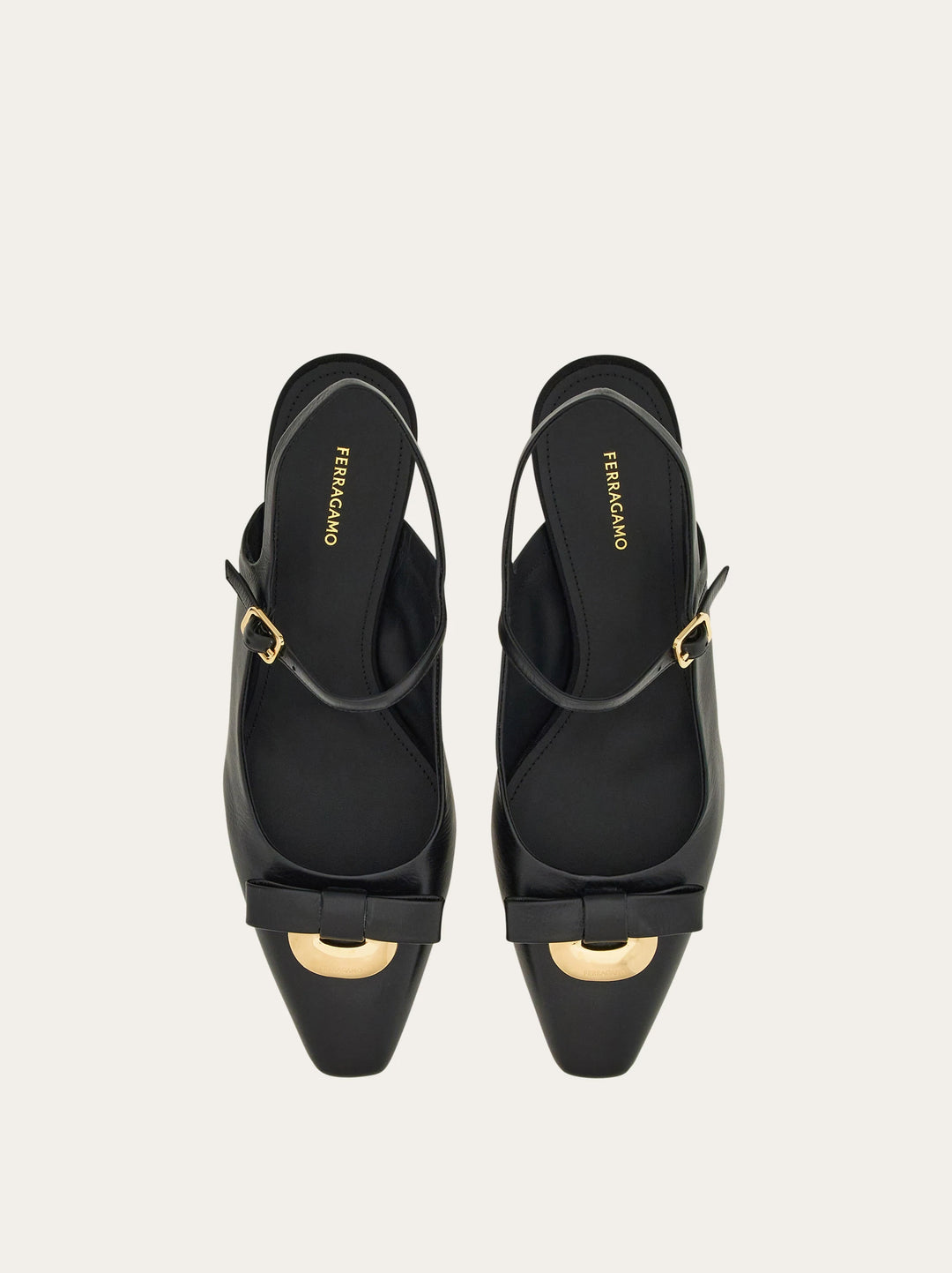 Ferragamo Drop Bow ornament slingback