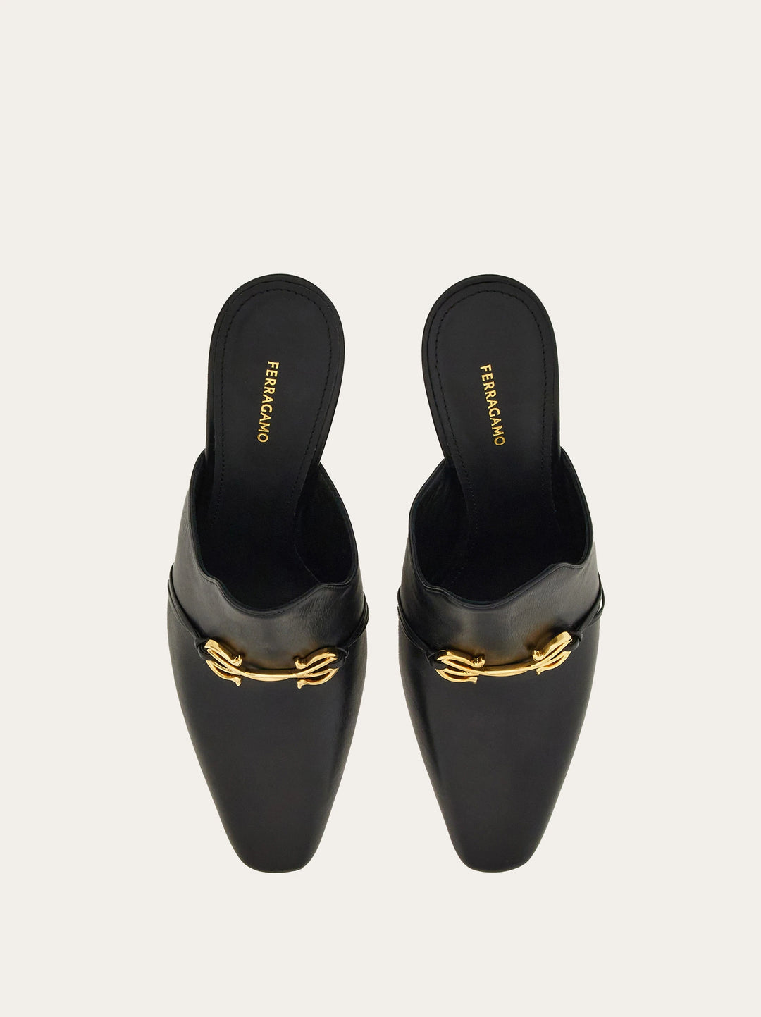 Ferragamo Gancini ornament mule