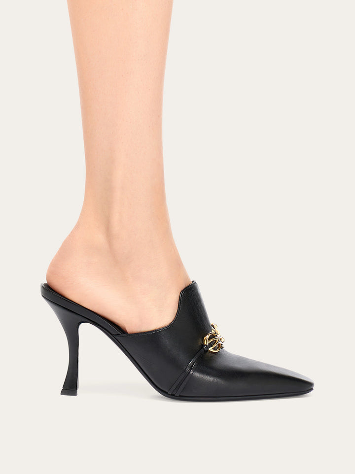 Ferragamo Gancini ornament mule