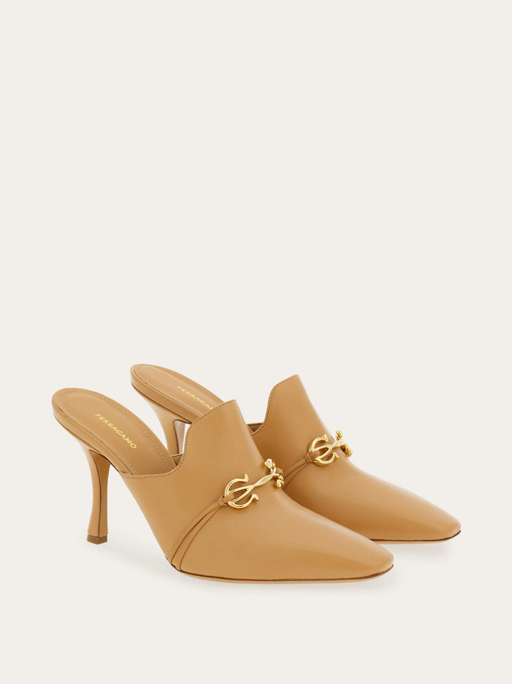 Ferragamo Gancini ornament mule