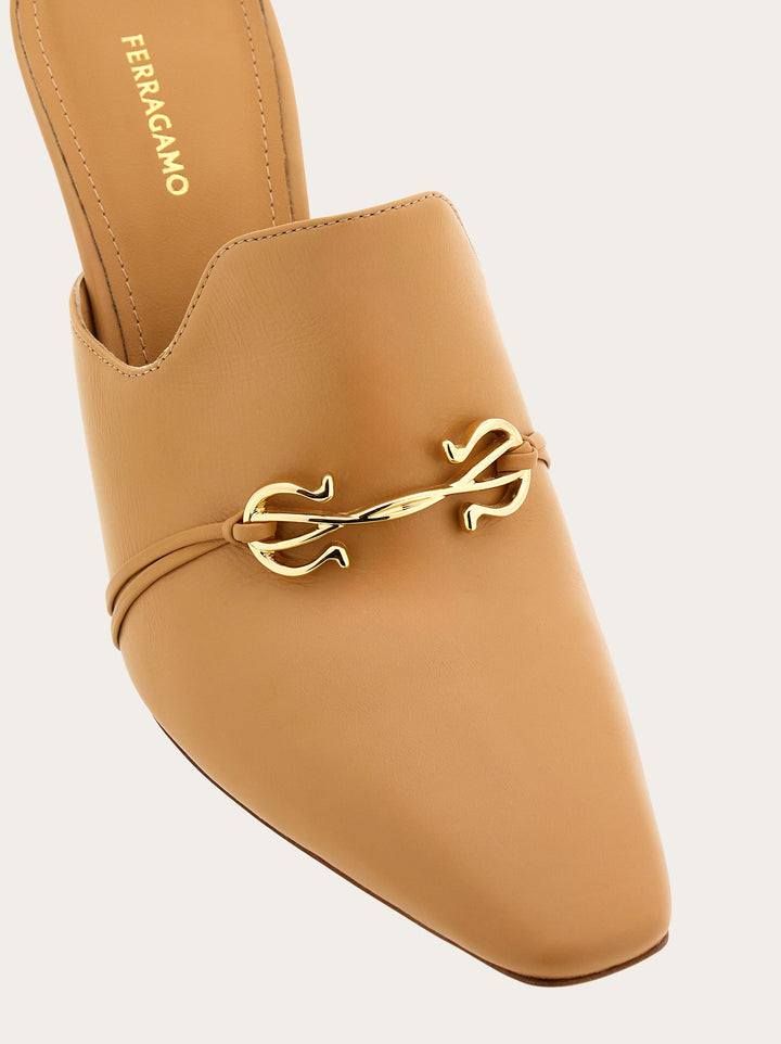 Ferragamo Gancini ornament mule