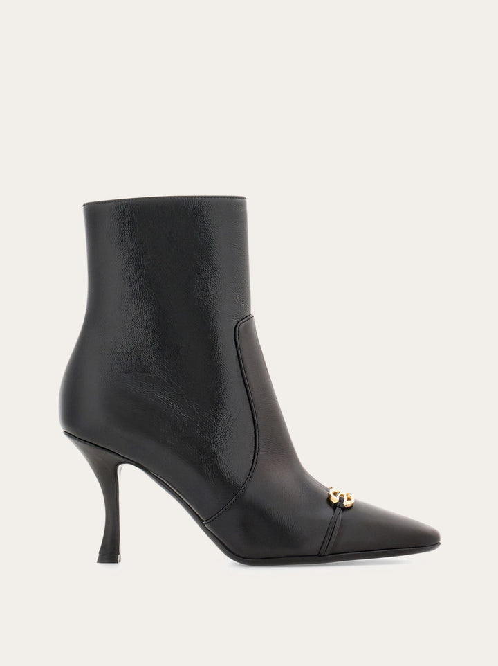 Ferragamo Gancini ornament ankle boot