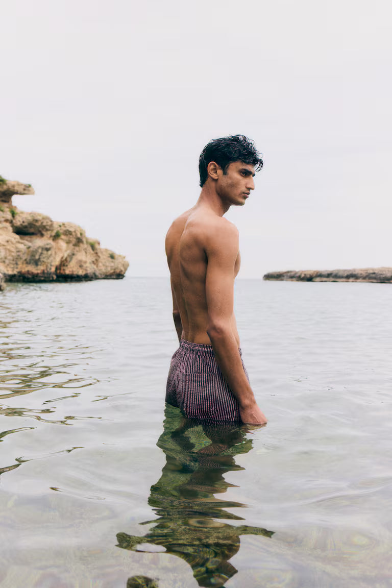 H&M Seersucker Swim Shorts
