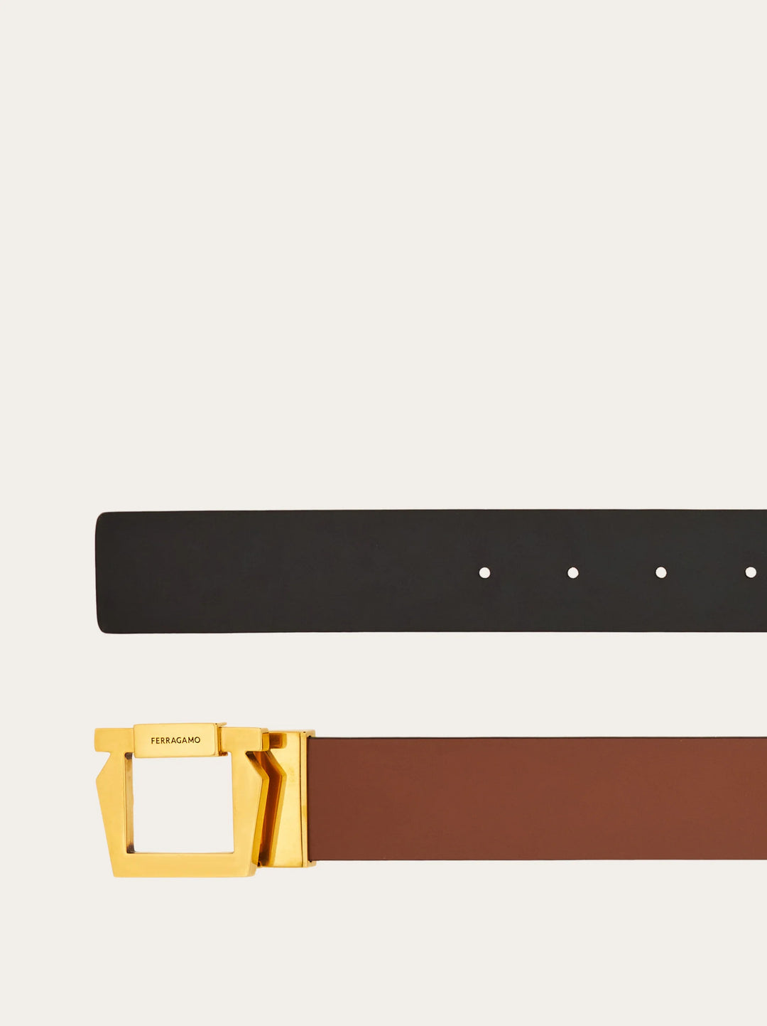 Ferragamo Reversible and adjustable Gancini belt