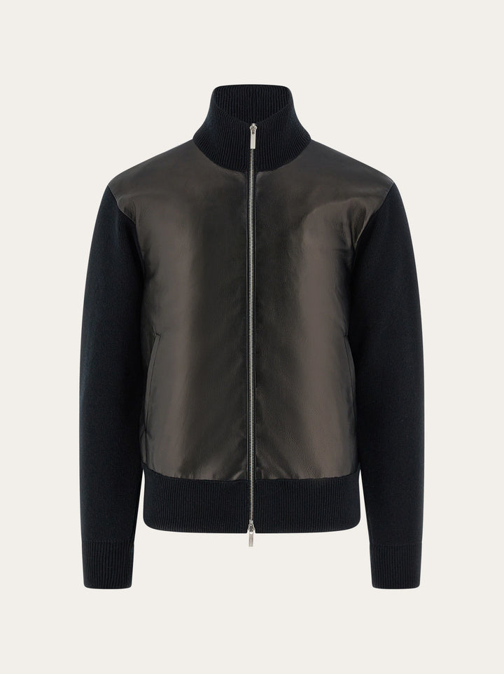 Ferragamo Blouson with leather inserts