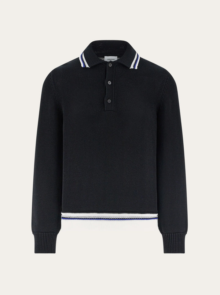 Ferragamo Long sleeved polo shirt