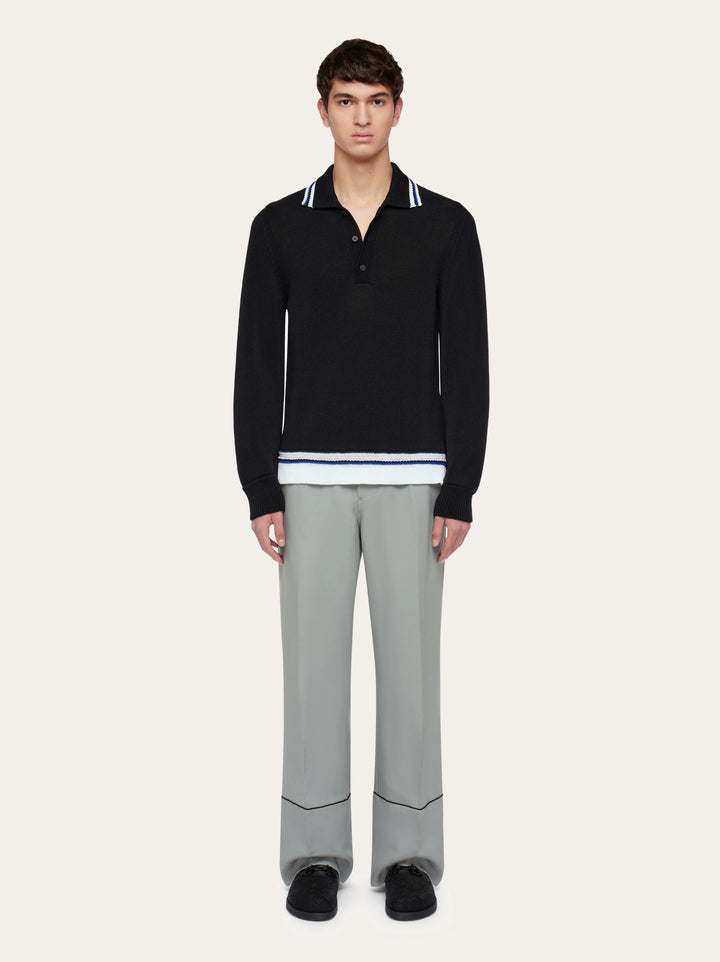 Ferragamo Long sleeved polo shirt