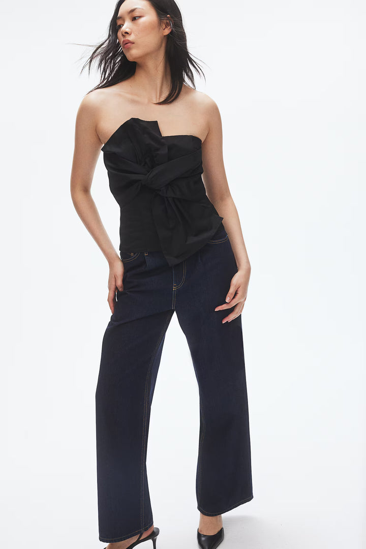 H&M Wide-leg Denim Pants