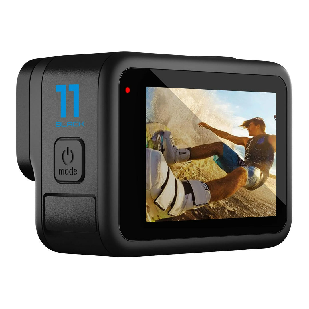 GoPro HERO11 Black (New) - 27MP Waterproof Camera with 5.3K Video + 64GB Card and DigiNerds 50-piece Action Kit