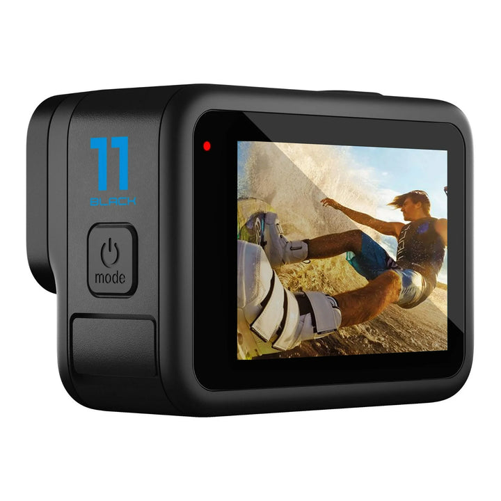 GoPro HERO11 Black (New) - 27MP Waterproof Camera with 5.3K Video + 64GB Card and DigiNerds 50-piece Action Kit