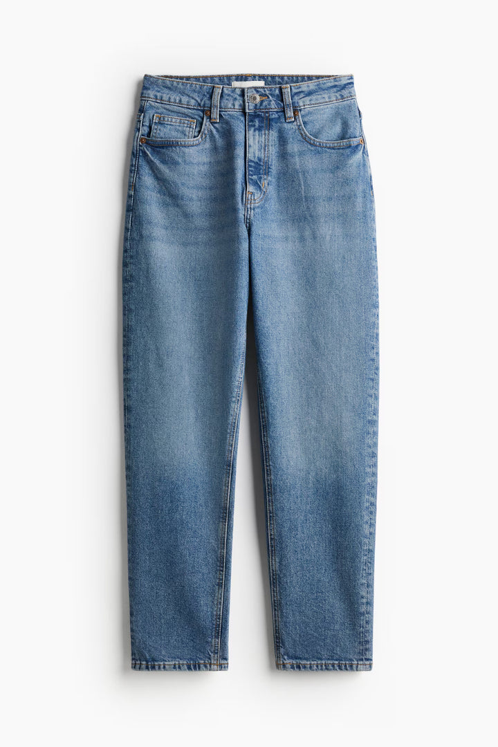 H&M High Rise Slim Leg Mom Jeans