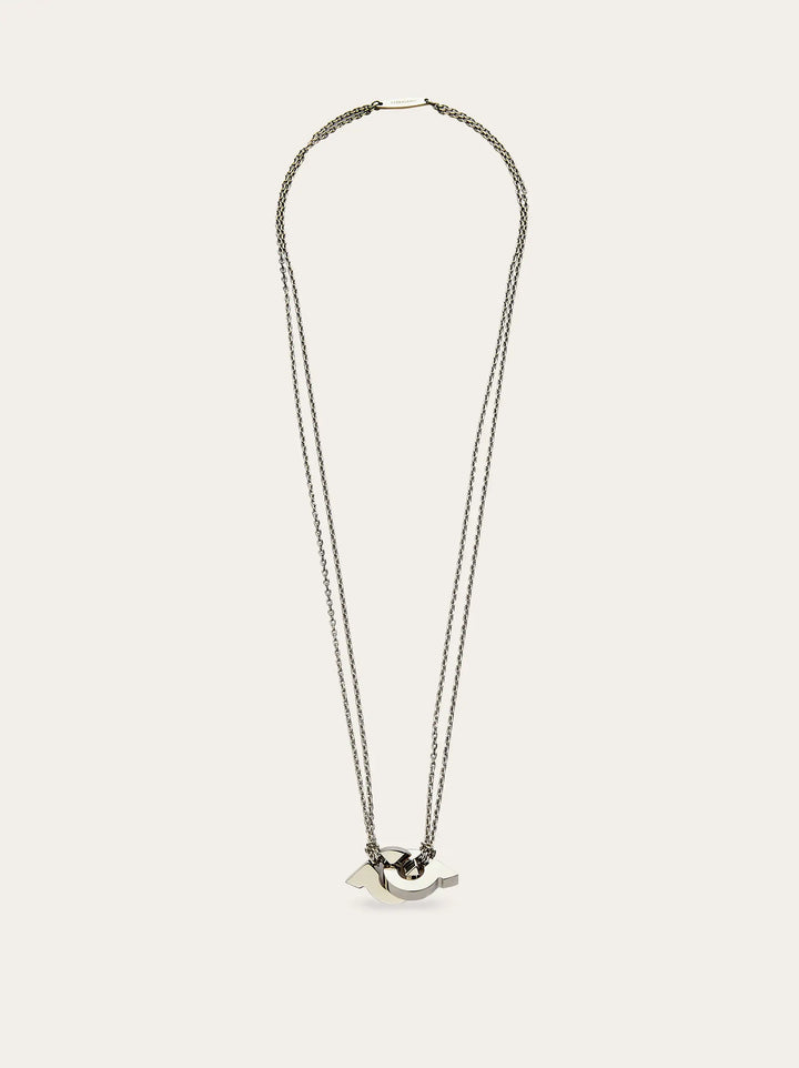 Ferragamo Gancini pendant necklace