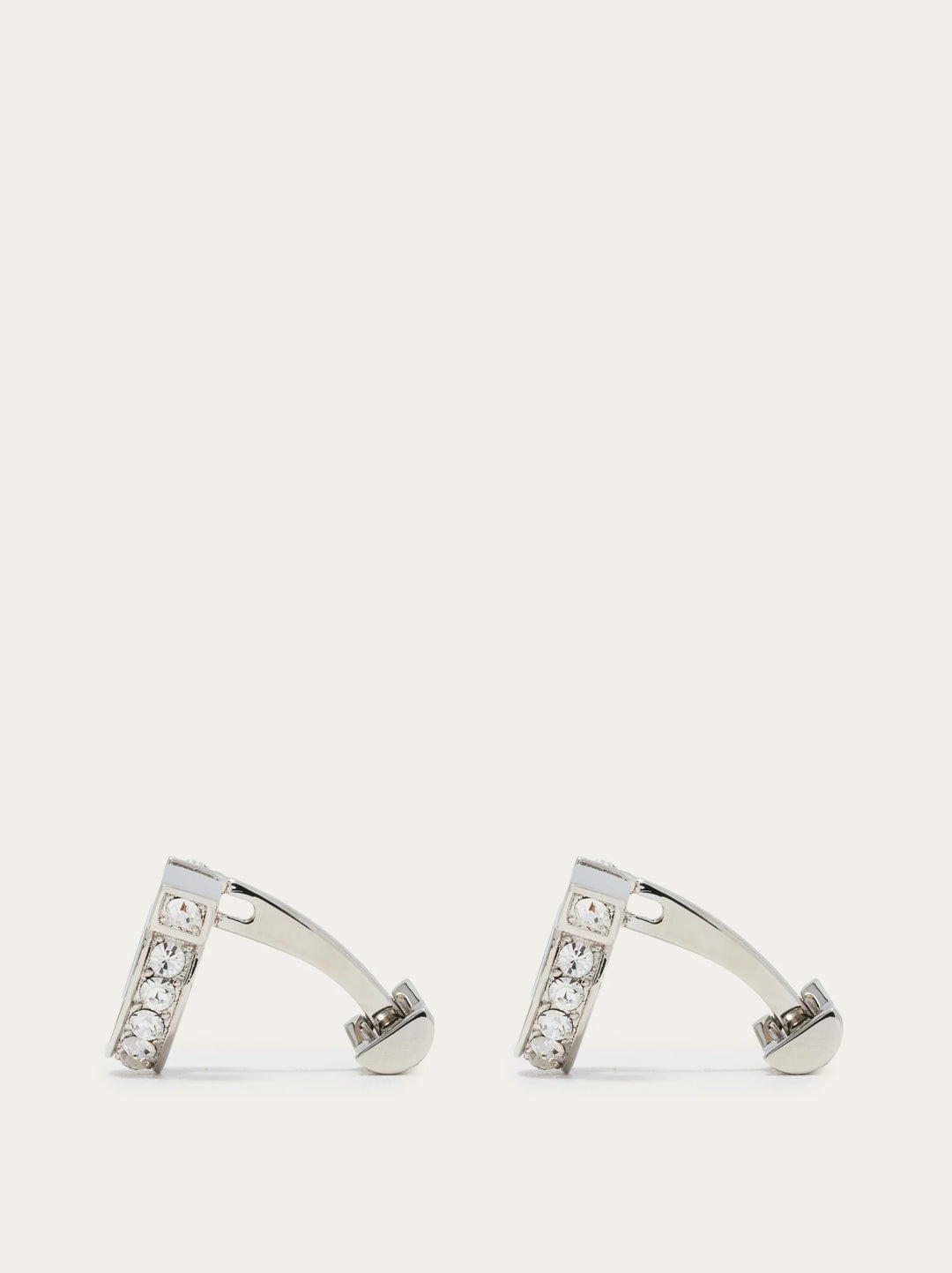 Ferragamo Gancini cufflinks with crystals