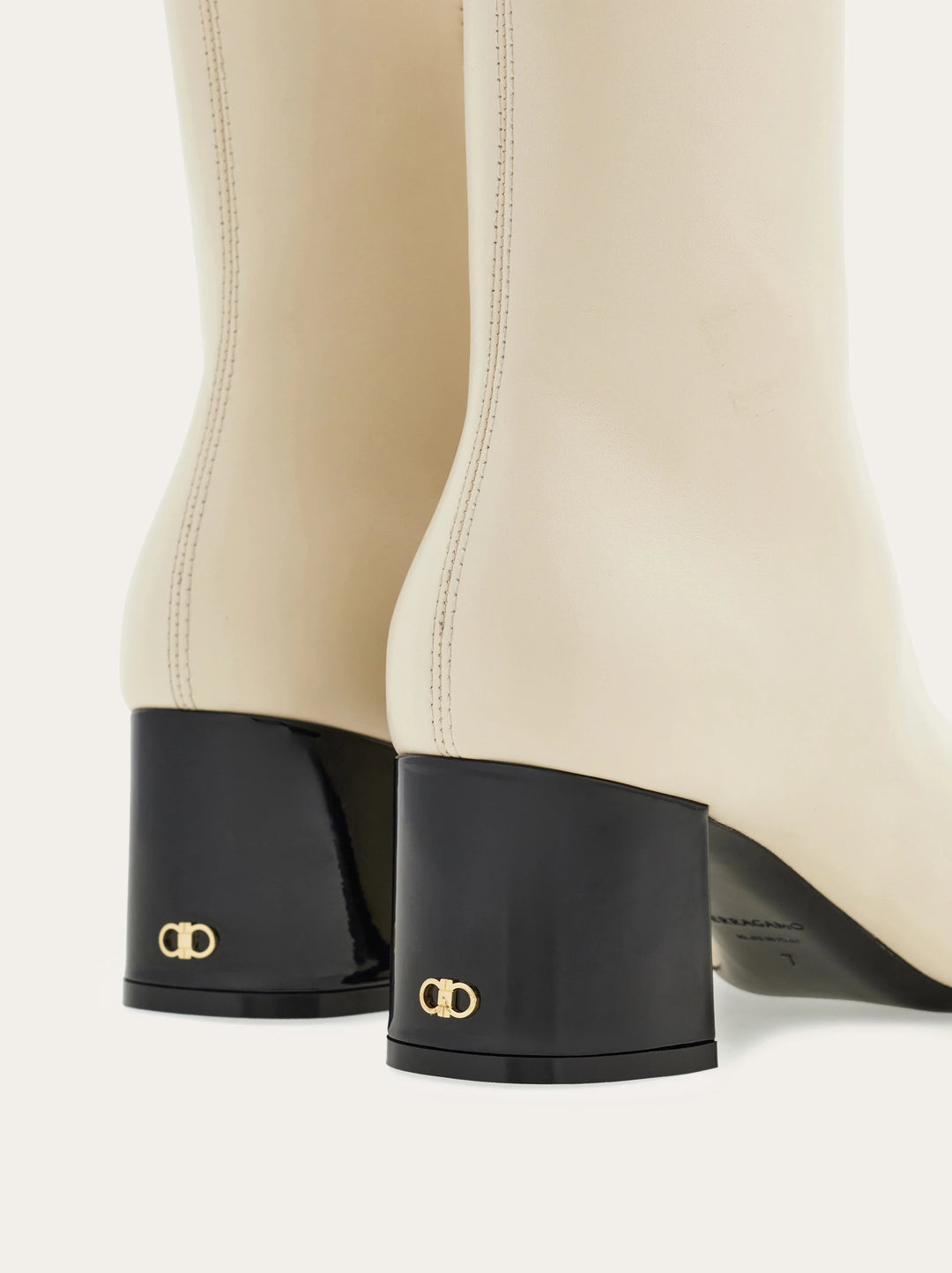 Ferragamo Bootie with patent accents