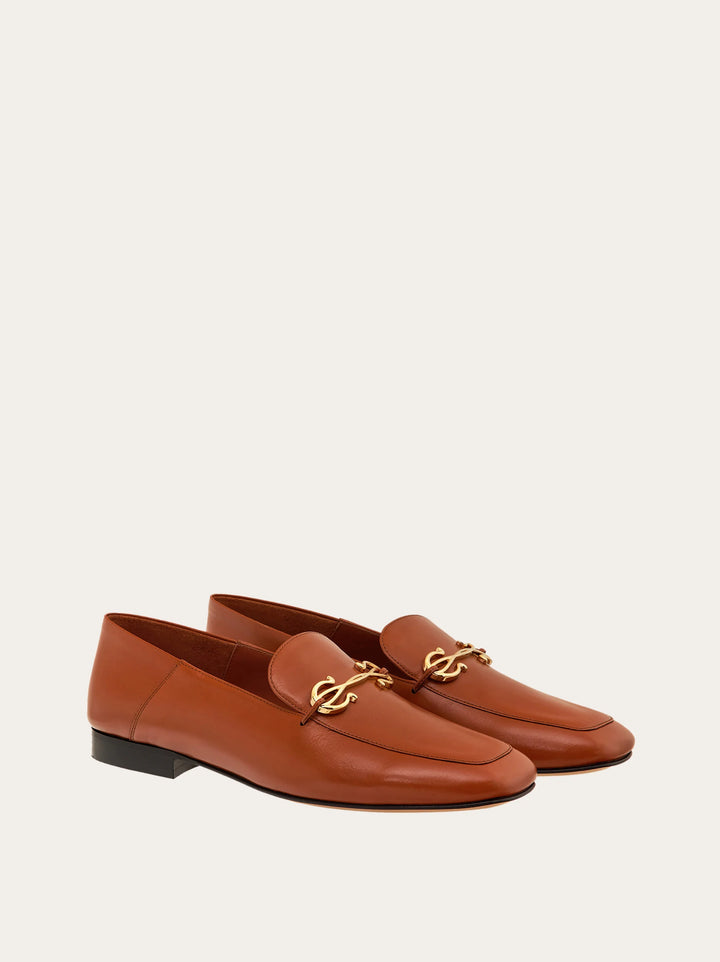 Ferragamo Loafer with Gancini ornament